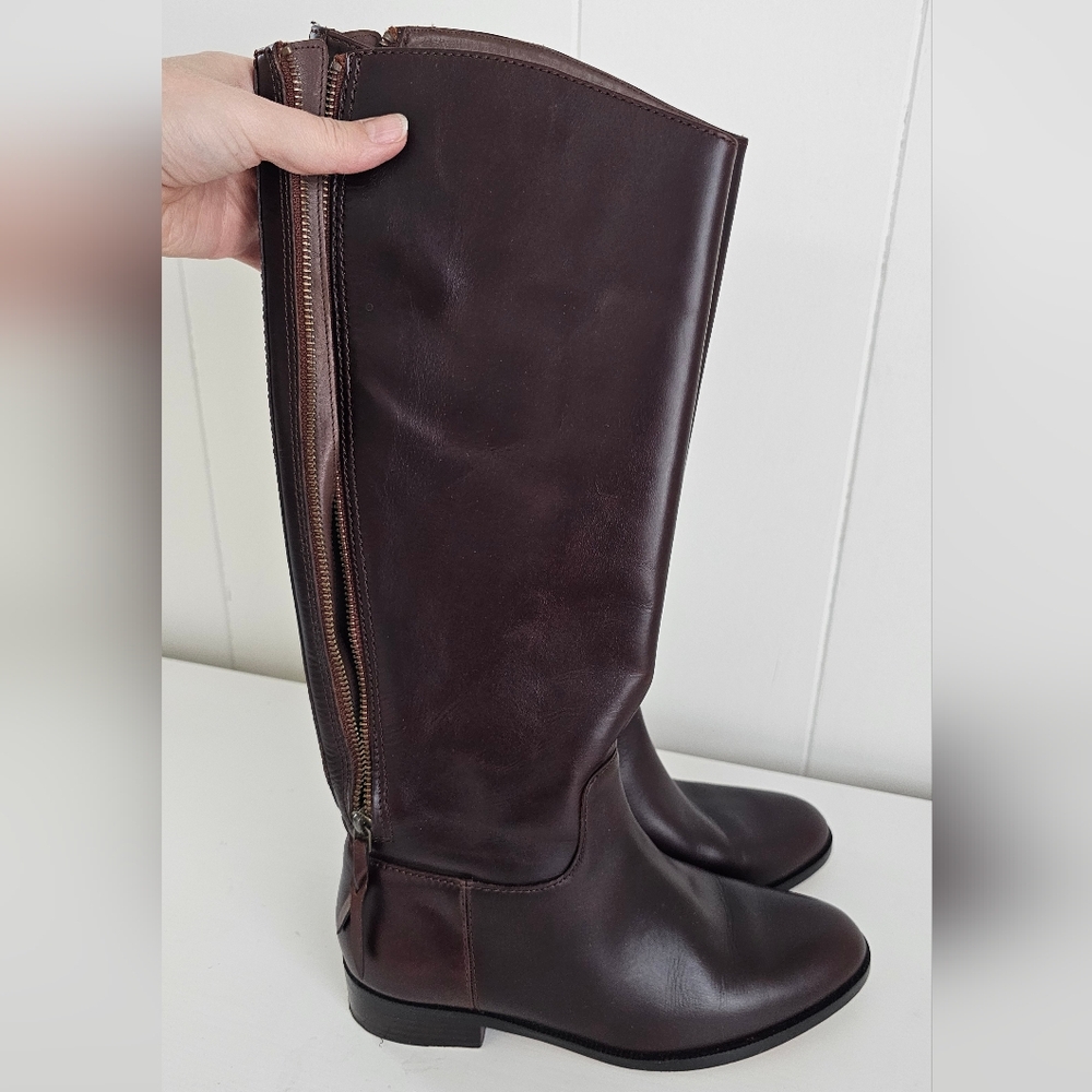 Cole Haan Brown Leather Arlington Riding Boots Size 7.5 Retail $398 - Picture 14 of 14
